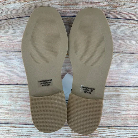 DV Dolce Vita Flirty Black Square Toe Loafers Low Stacked Heel DW624921 W 8.5 - Picture 6 of 8